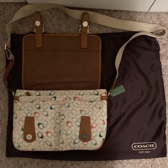 Coach multi color tote. - Picture 3 of 6